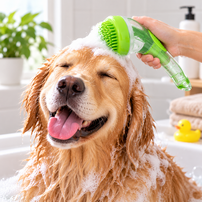 Pet Shampoo Massage Brush