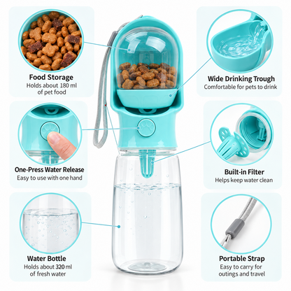 Portable Pet Water Bottle for Outdoor Walks