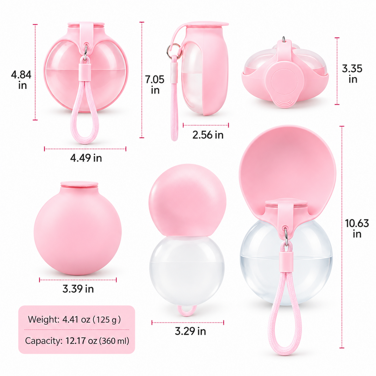 Portable Pet Water Bottle for Outdoor Travel。